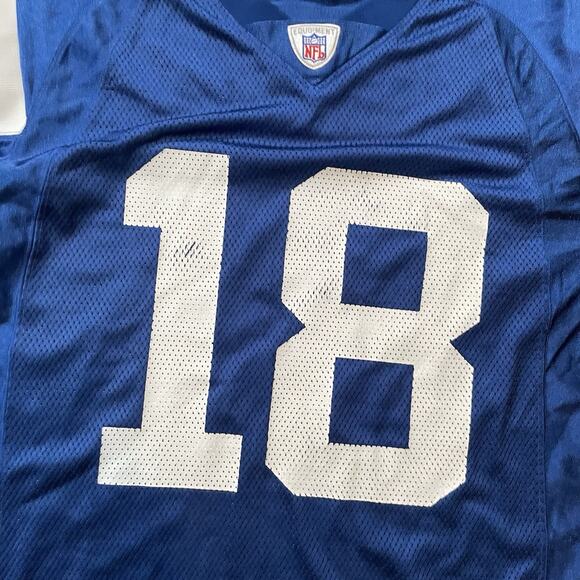 Reebok On Field Peyton Manning NFL Jersey Mens S Blue Indianapolis Colts - Picture 5 of 8